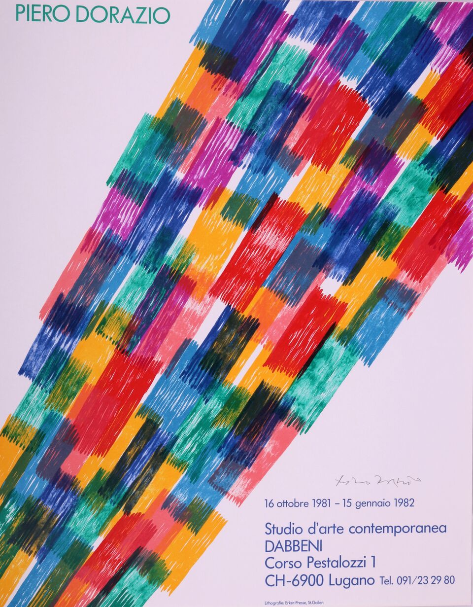 Cartel Para La Exposición De Studio D’arte Contemporanea, 1981. Piero Dorazio.